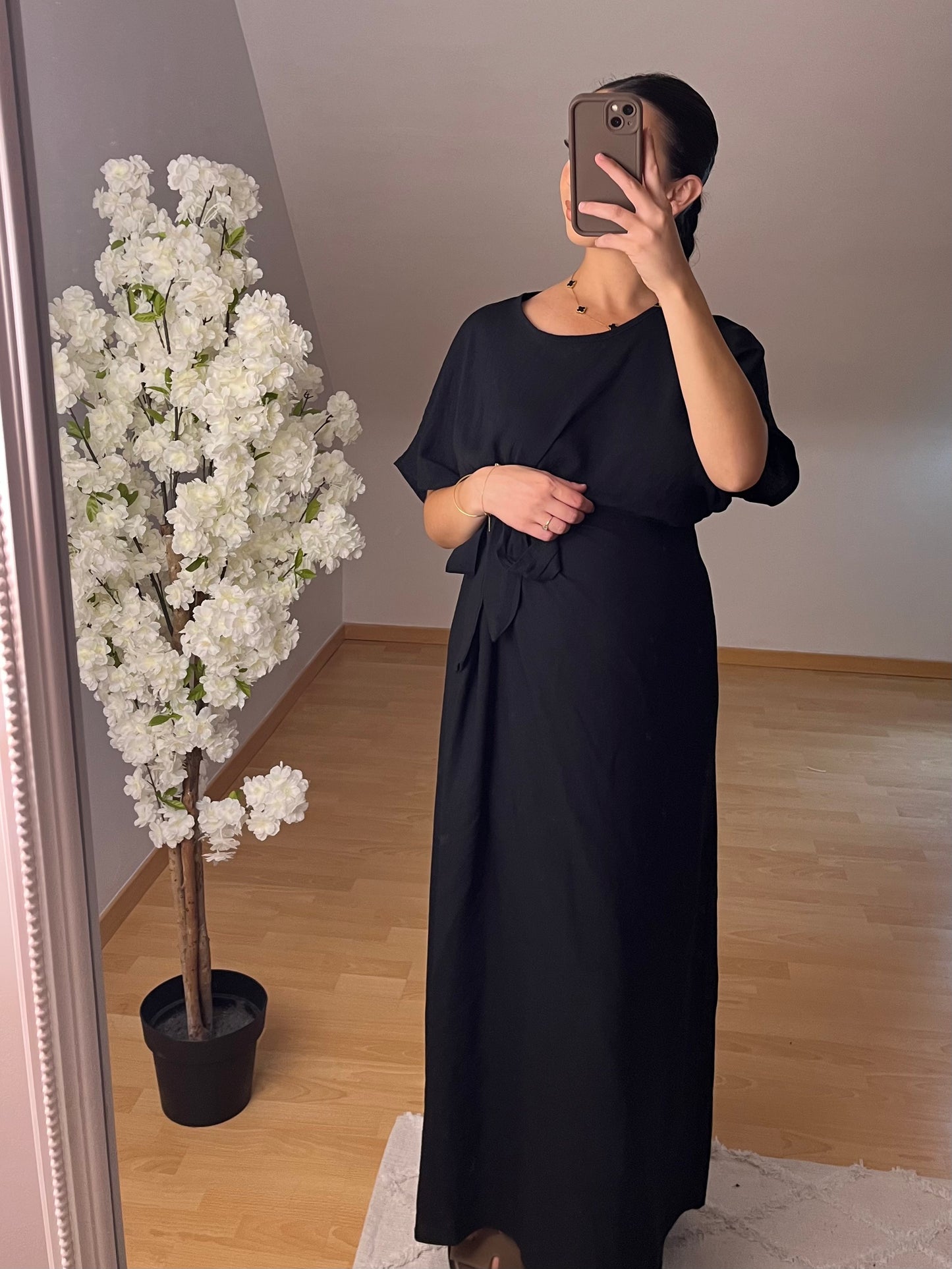 Robe nouée noir