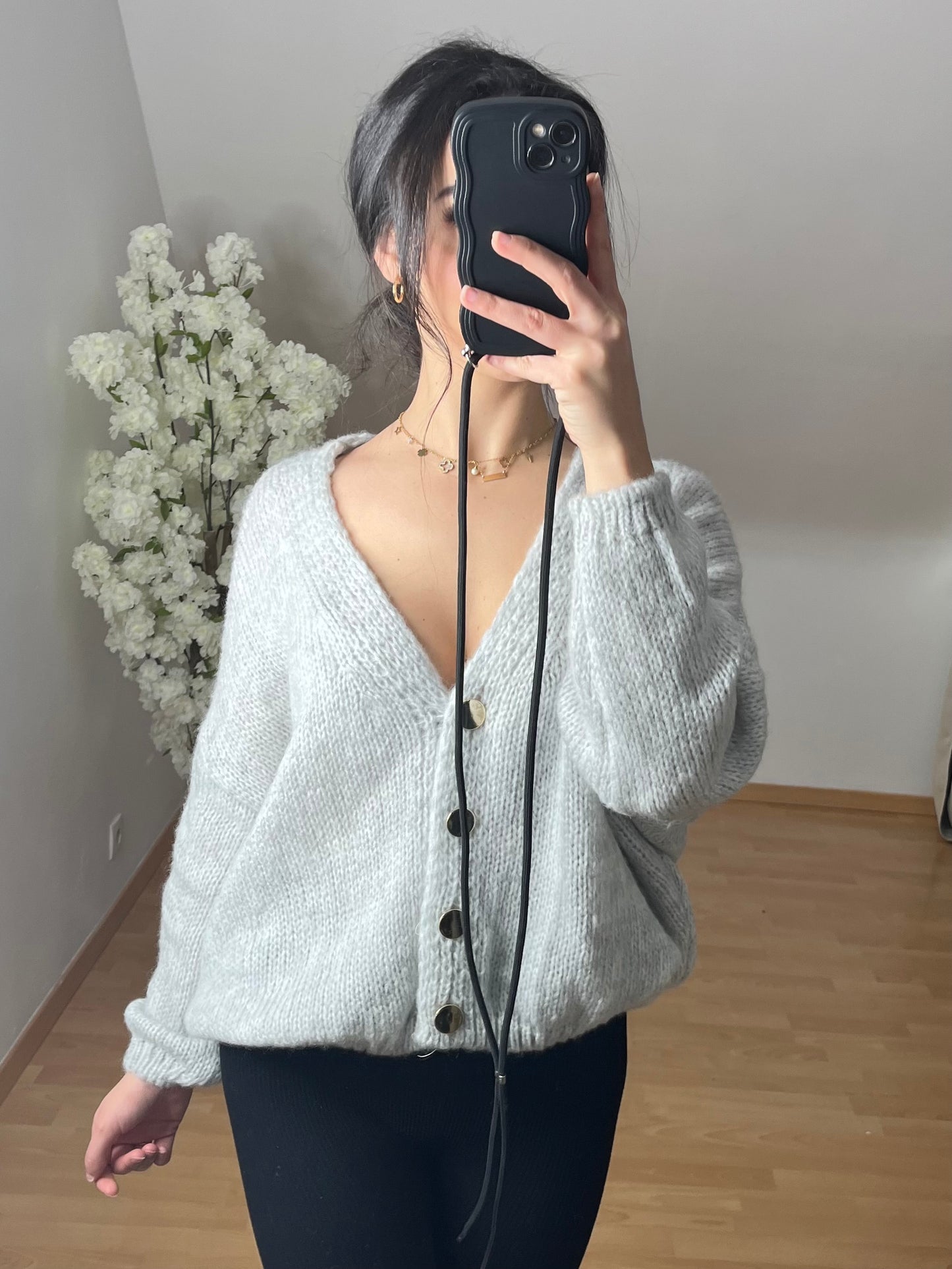 Gilet tout doux gris