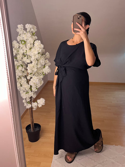 Robe nouée noir