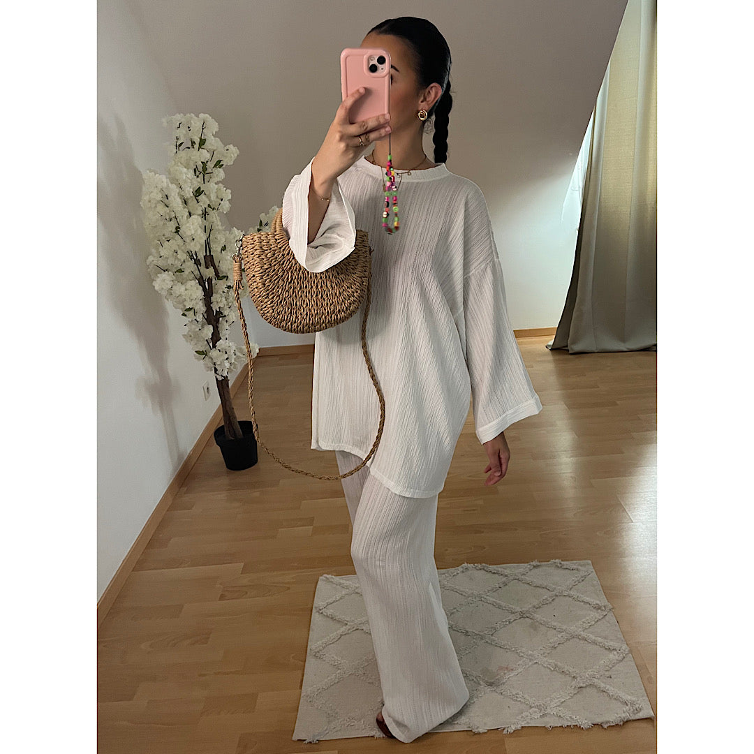 Ensemble oversize blanc