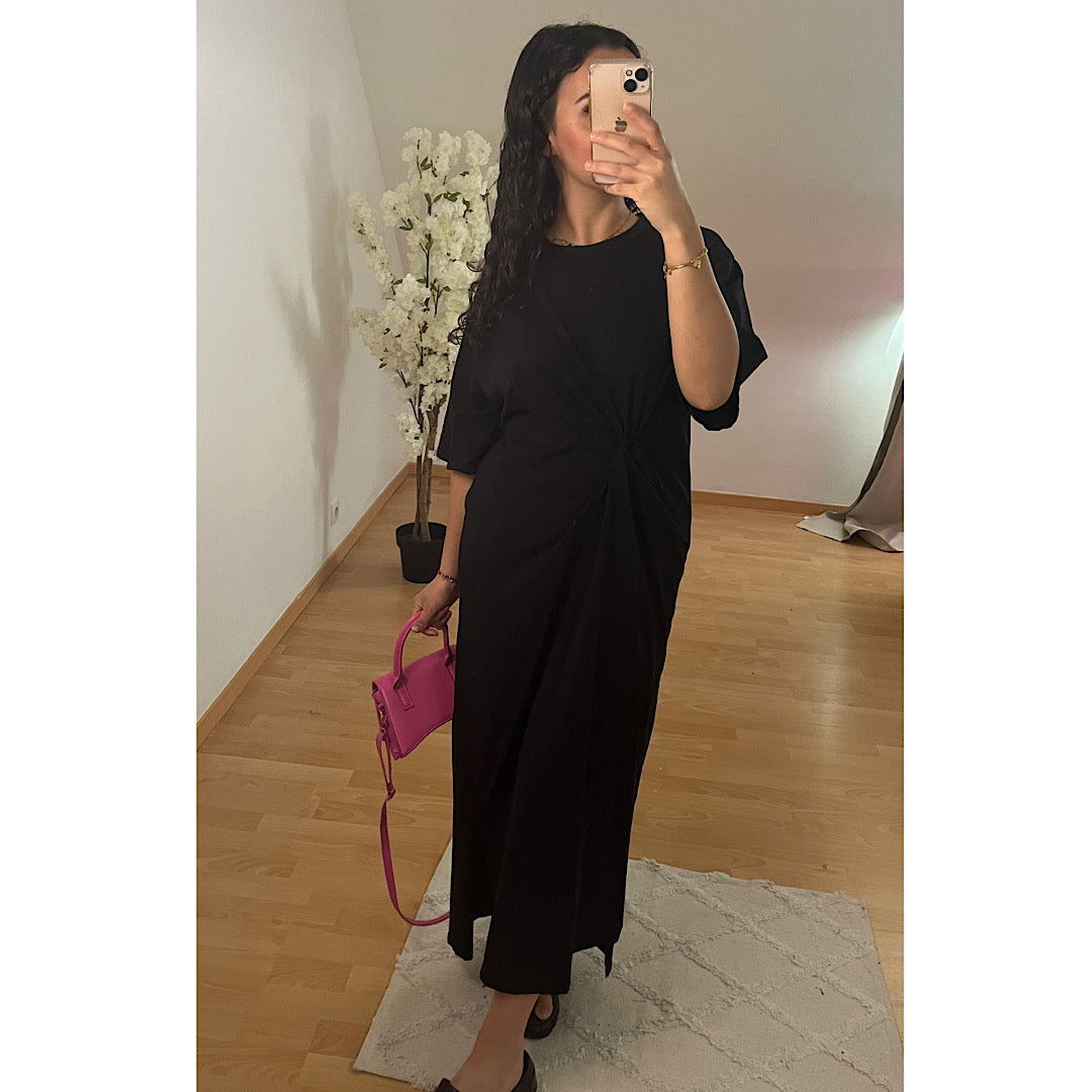 Robe nouée noir