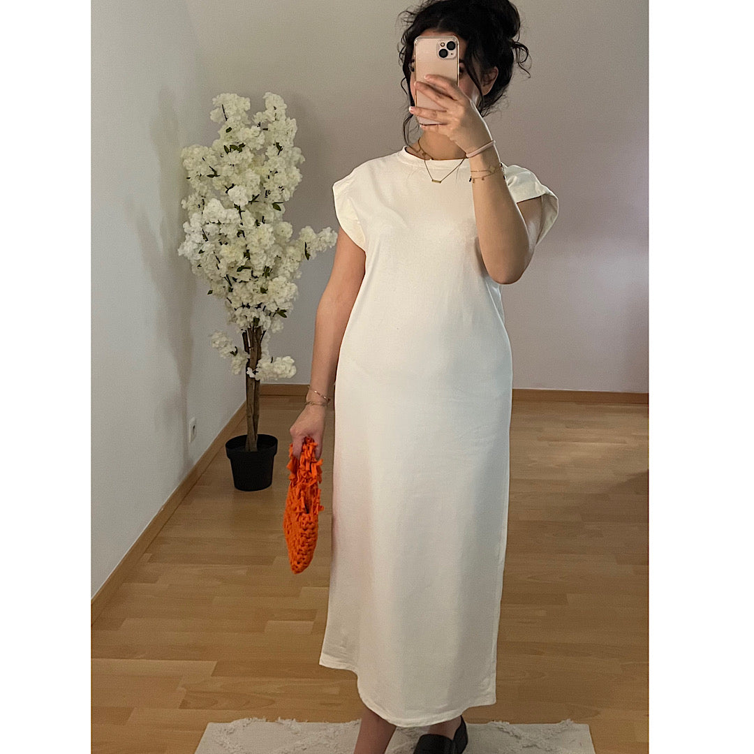 Robe coton blanche