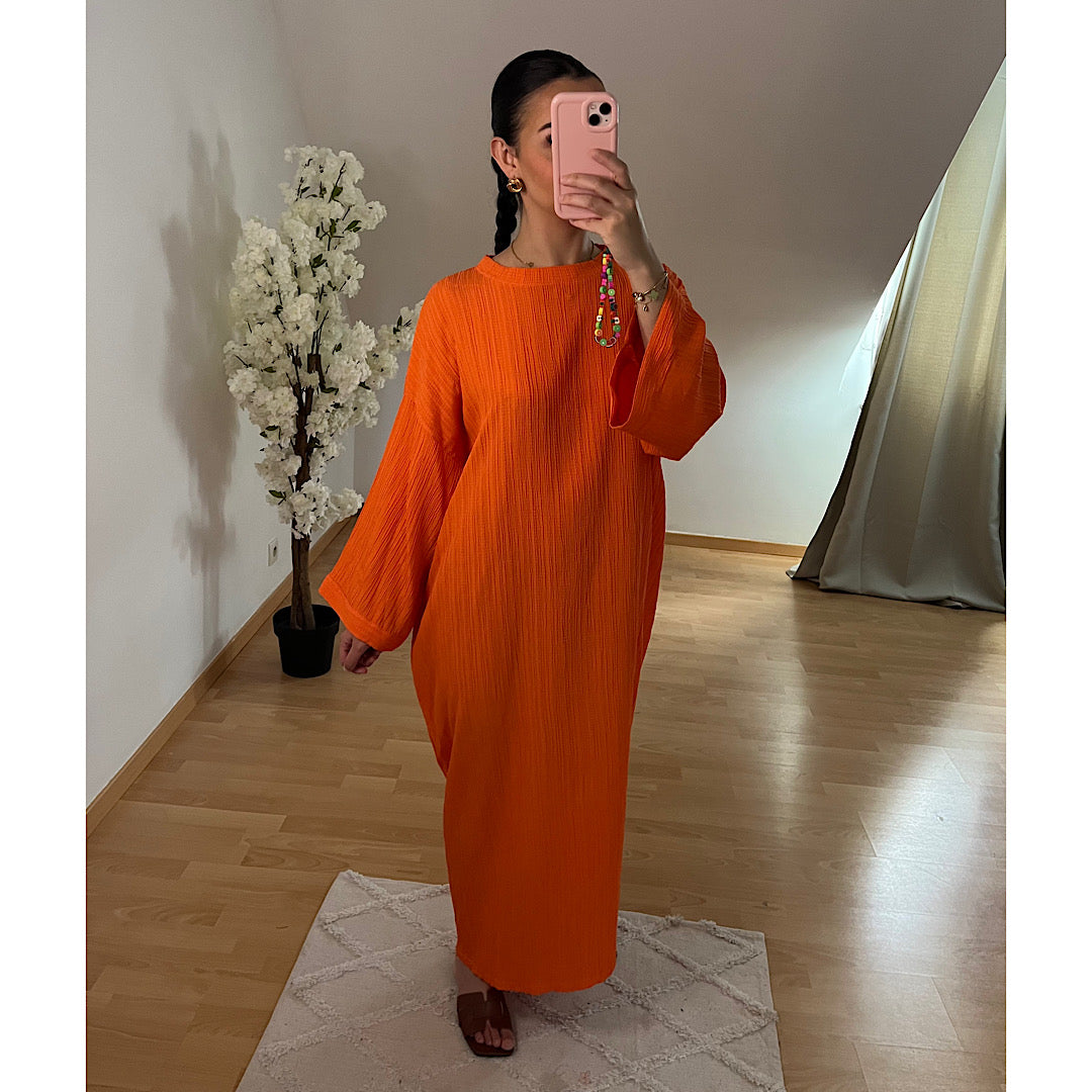 Robe oversize orange