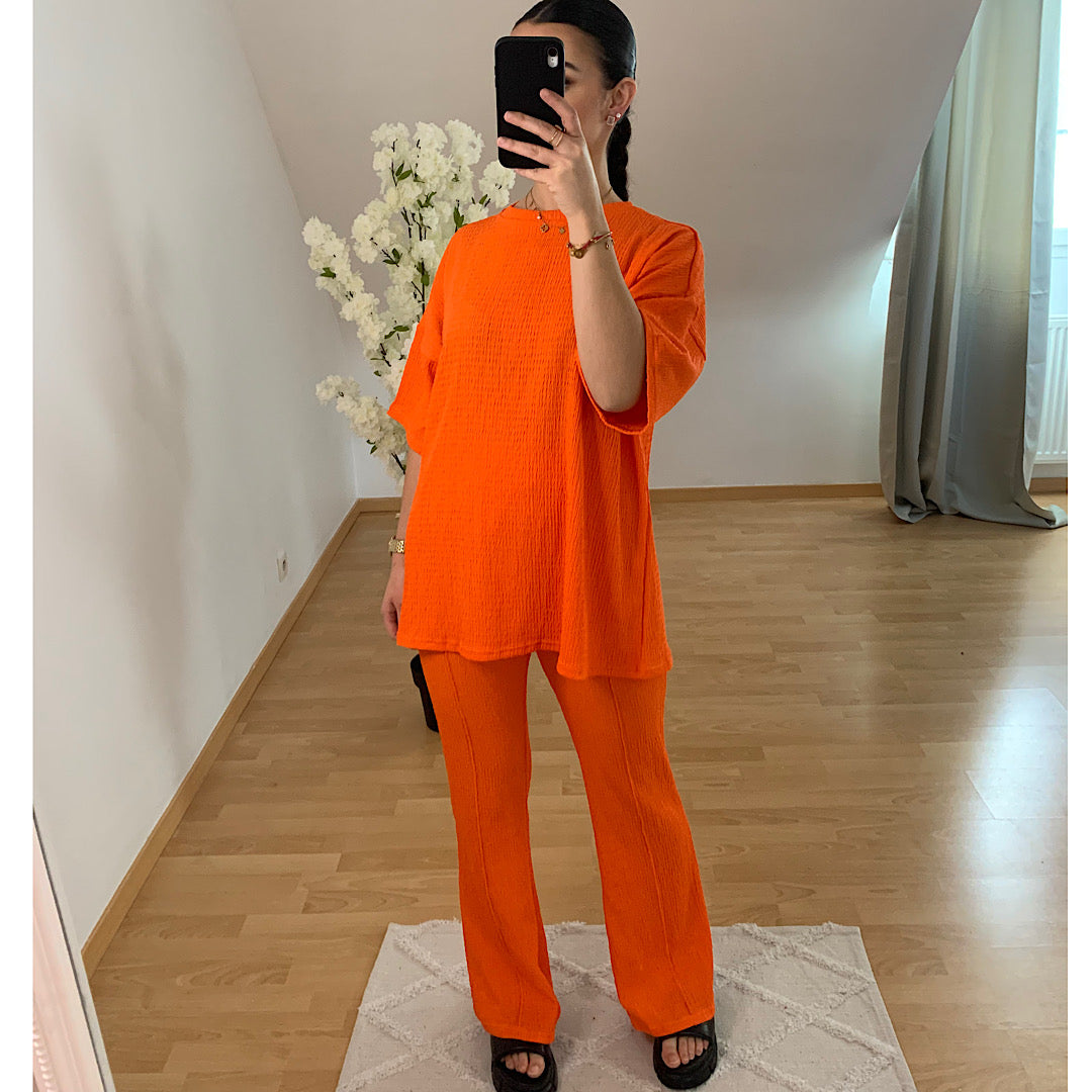 Ensemble Léa orange