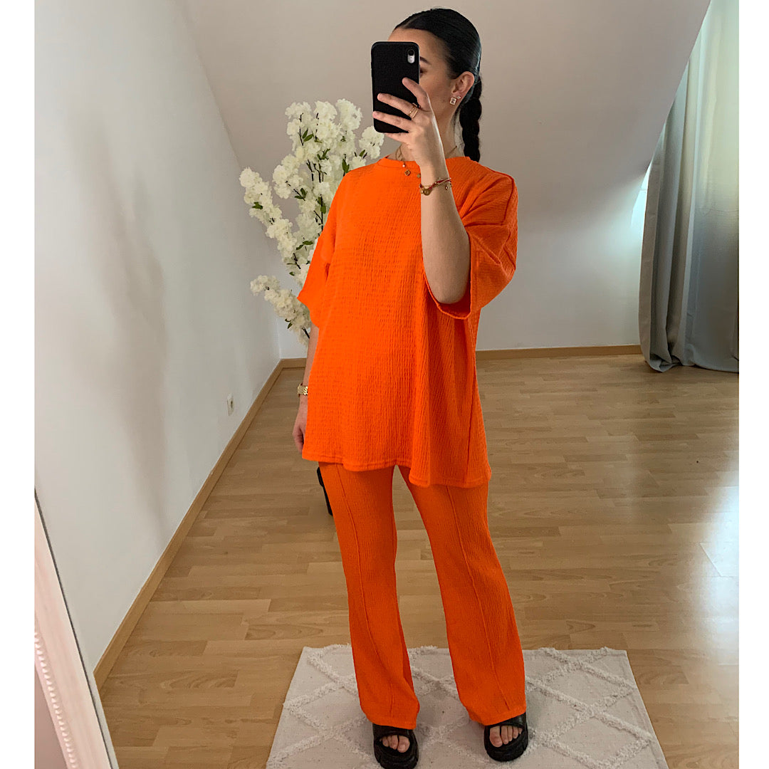 Ensemble Léa orange