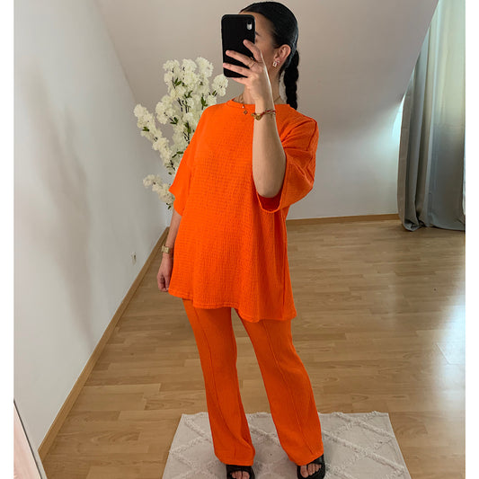 Ensemble Léa orange